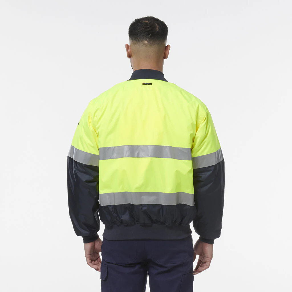 King Gee Hi Vis Reflective Bomber Jacket (K55032) - Image 9