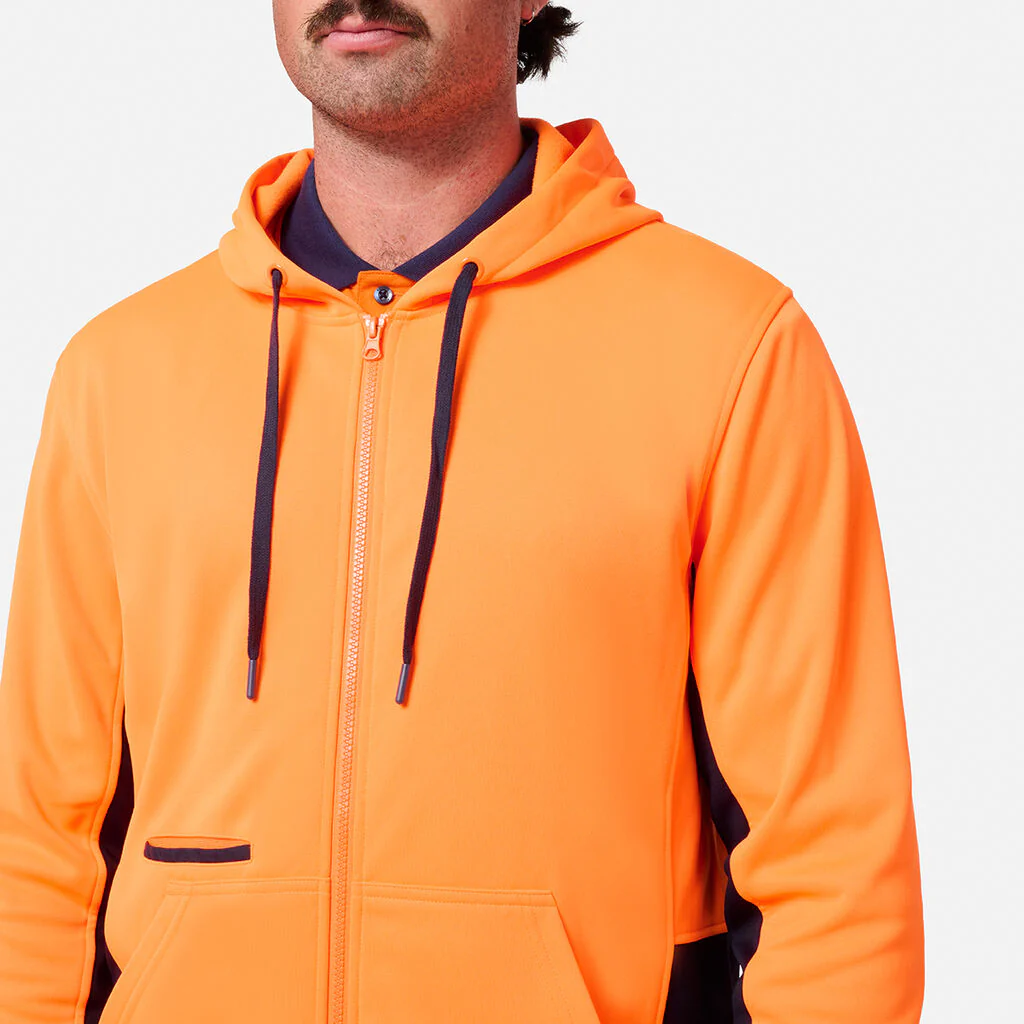 King Gee Original Hi Vis Full Zip Fleece Hoodie (K55019) - Image 4