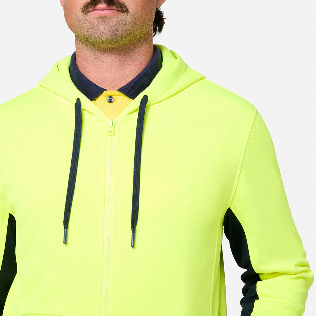King Gee Original Hi Vis Full Zip Fleece Hoodie (K55019) - Image 8