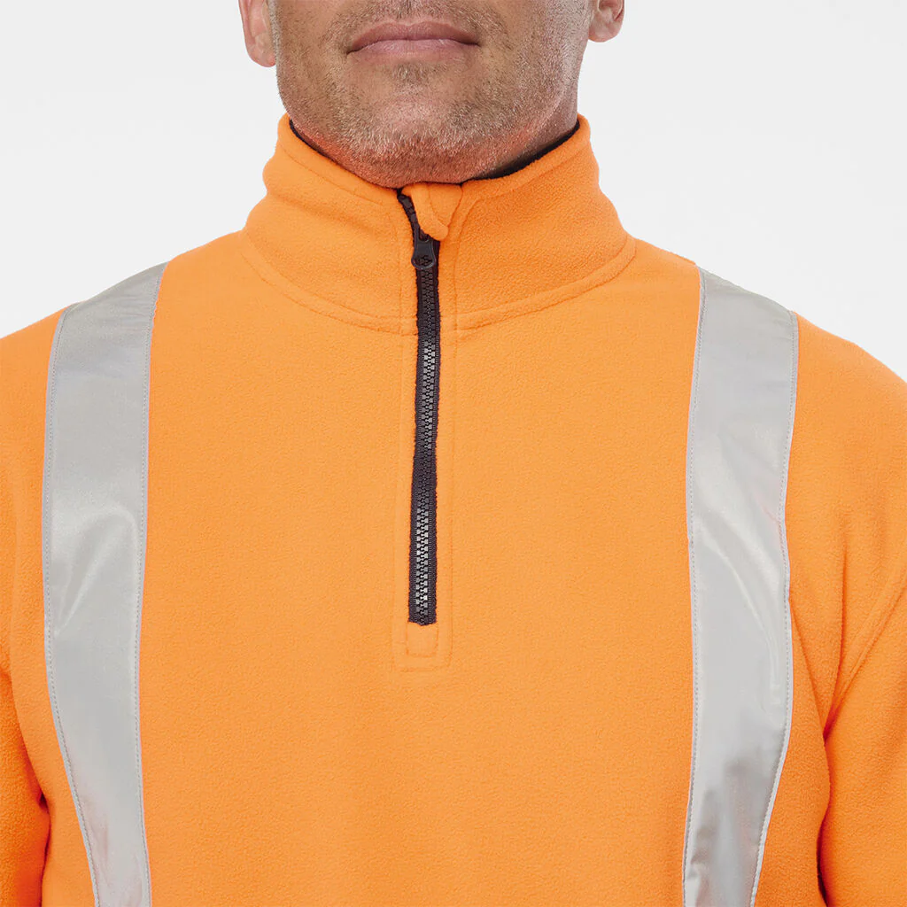 King Gee Originals Hi-Vis 1/4 Zip Pullover (K55014) - Image 6