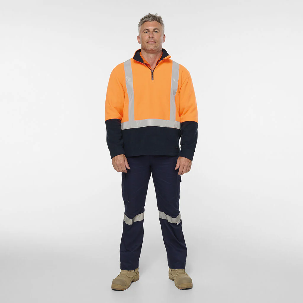 King Gee Originals Hi-Vis 1/4 Zip Pullover (K55014) - Image 7