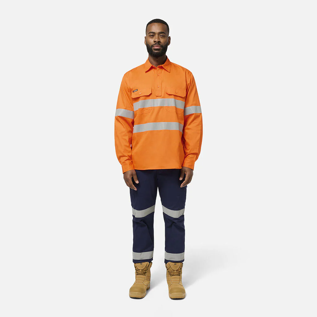 King Gee Originals Hi Vis Closed Front Shirt (K54934) - Image 9
