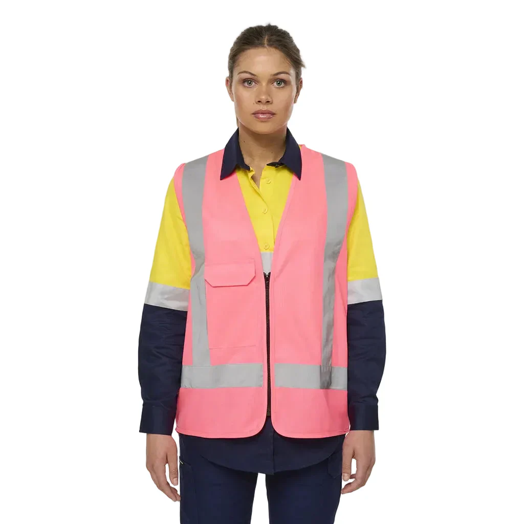 King Gee Originals Hi-Vis Safety X Back Vest (K57003) - Image 3