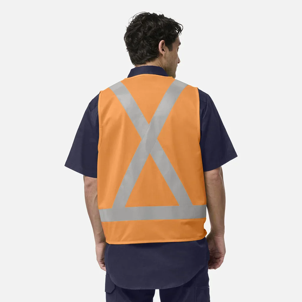 King Gee Originals Hi-Vis Safety X Back Vest (K57003) - Image 5