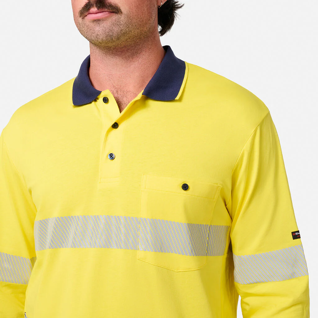 King Gee Originals Hi-Vis Spliced Cotton Polo (K54926) - Image 10
