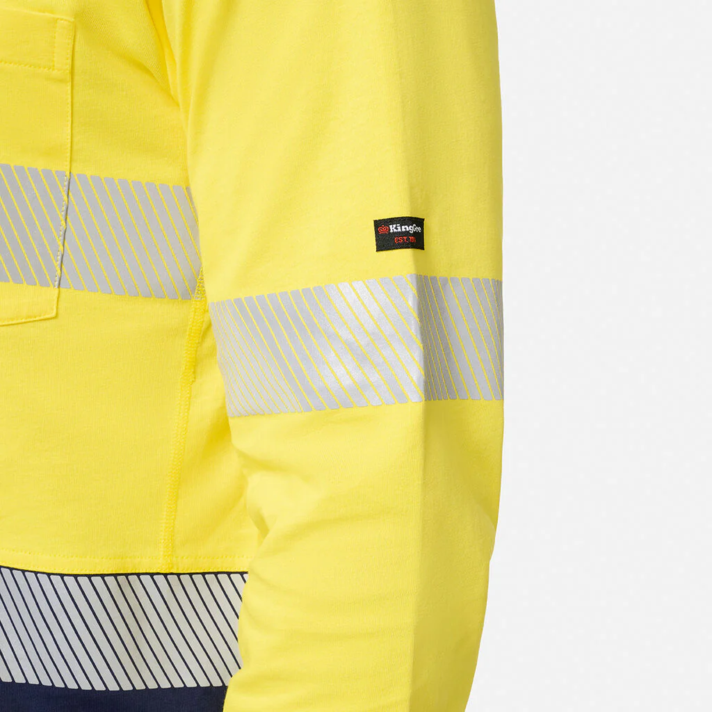 King Gee Originals Hi-Vis Spliced Cotton Polo (K54926) - Image 11