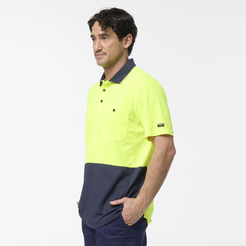 King Gee Originals Hi-Vis Spliced Polo (K54929) - Image 7