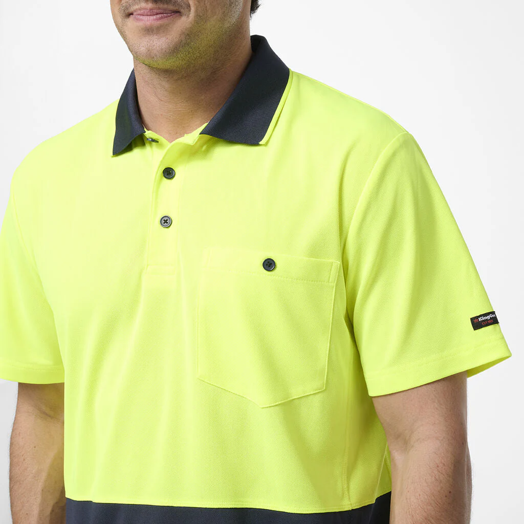 King Gee Originals Hi-Vis Spliced Polo (K54929) - Image 9
