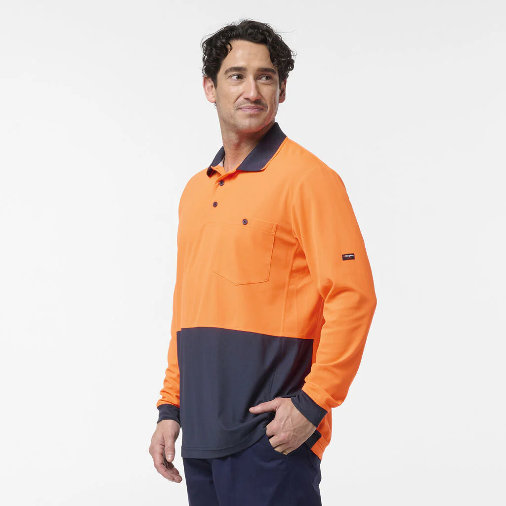 King Gee Originals Hi-Vis Spliced Polo (K54931) - Image 2