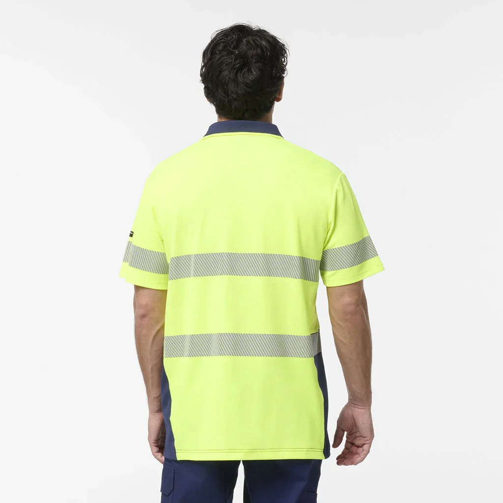 King Gee Originals Hi-Vis Spliced Taped Cotton Back Polo (K54928) - Image 8