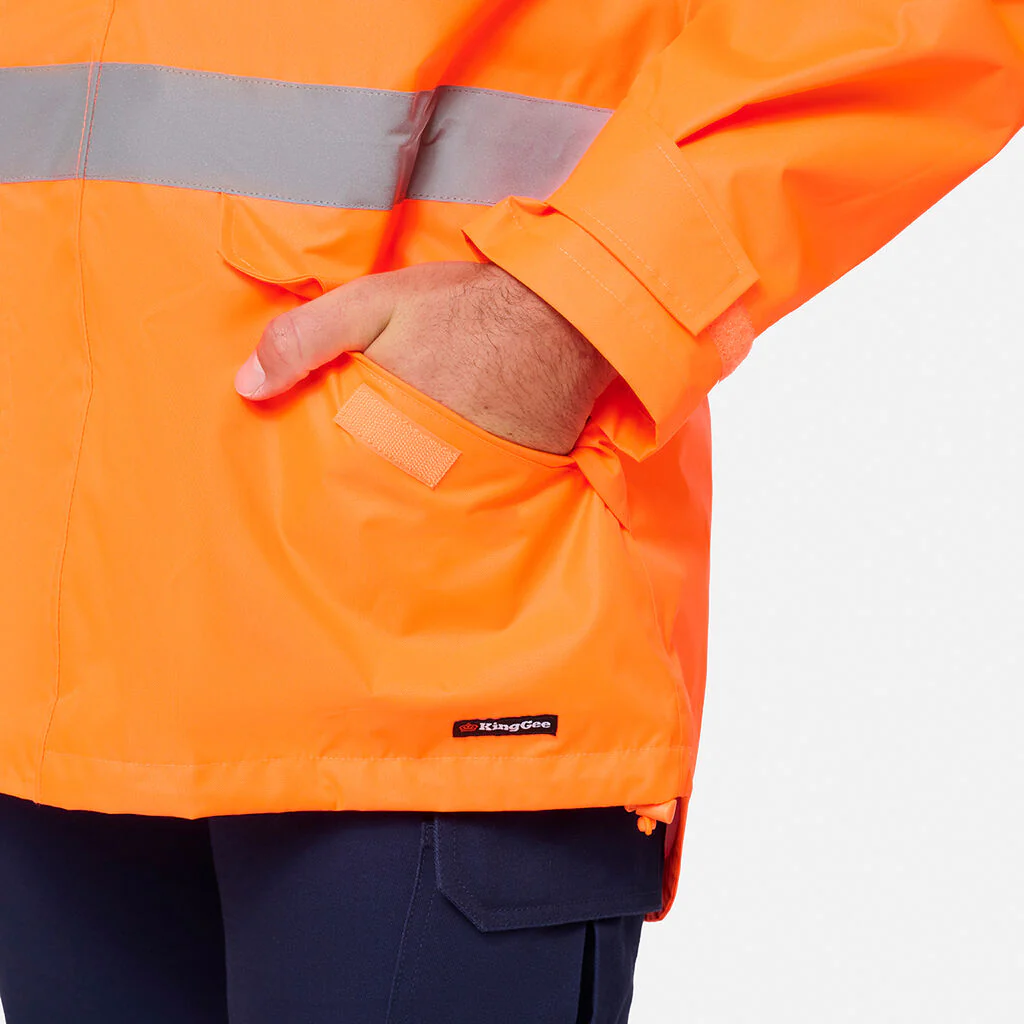 King Gee Originals Hi Vis Taped 4-in-1 Jacket (K55043) - Image 3