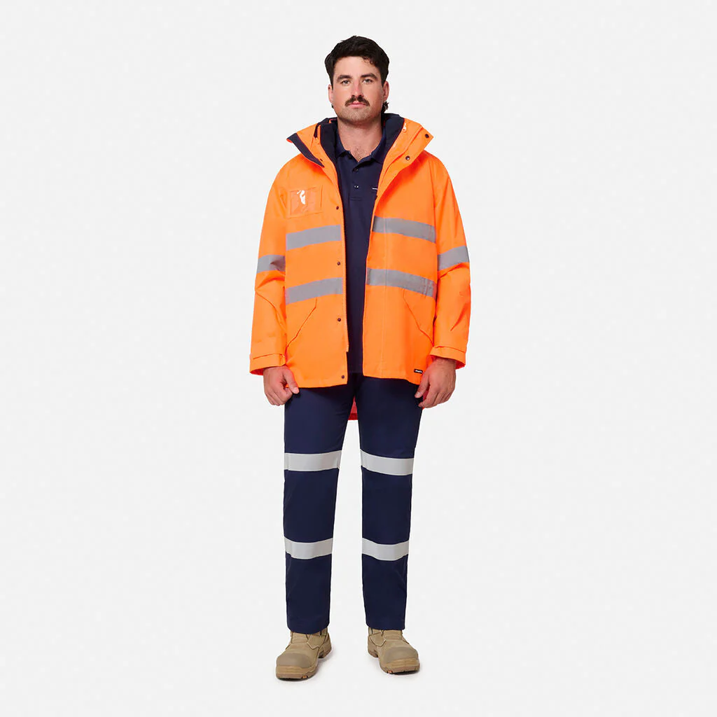 King Gee Originals Hi Vis Taped 4-in-1 Jacket (K55043) - Image 6