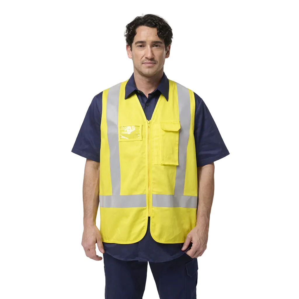 King Gee Originals Hi Vis X Back Cotton Drill Vest (K57007) - Image 7