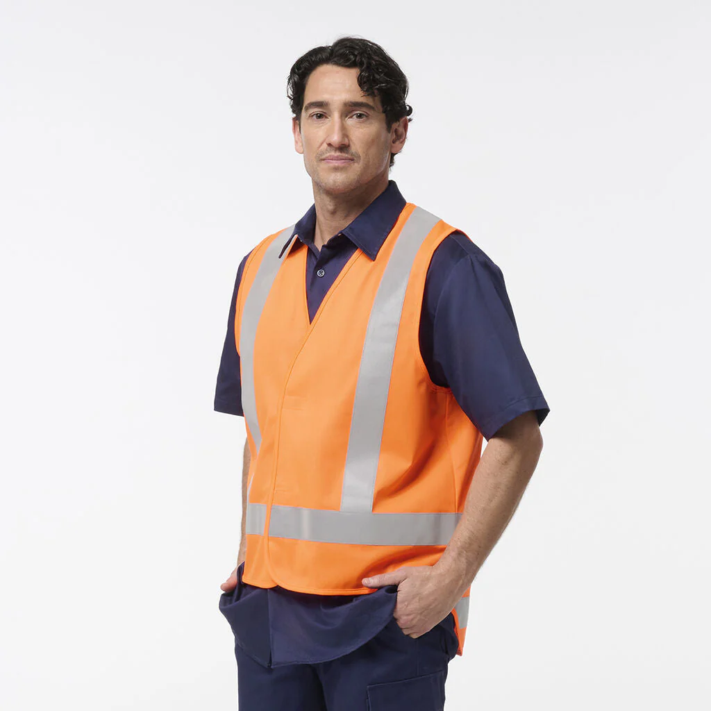 King Gee Originals Hi Vis X Back Vest (K57006) - Image 3
