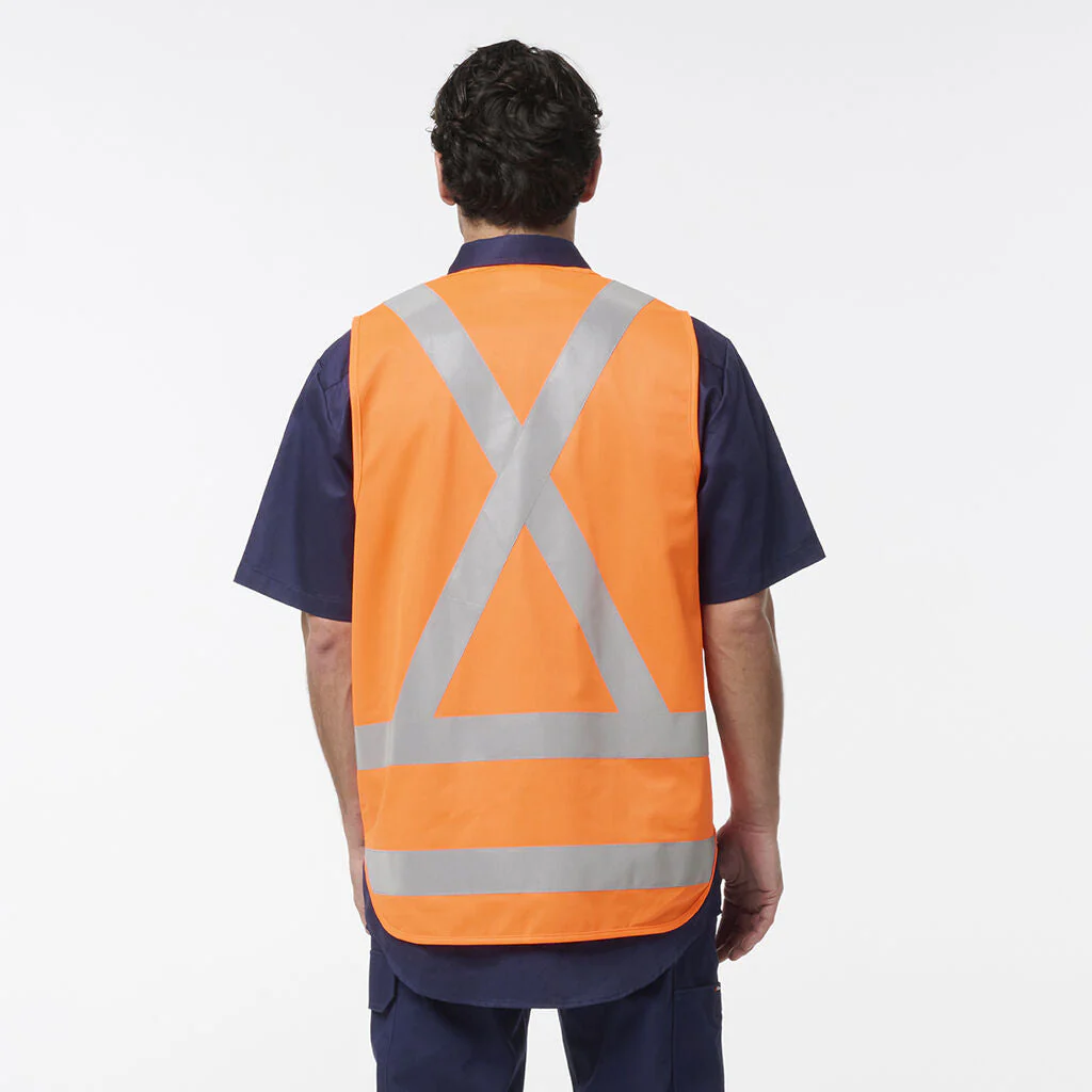 King Gee Originals Hi Vis X Back Vest (K57006) - Image 4