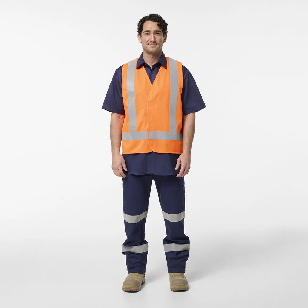 King Gee Originals Hi Vis X Back Vest (K57006) - Image 6