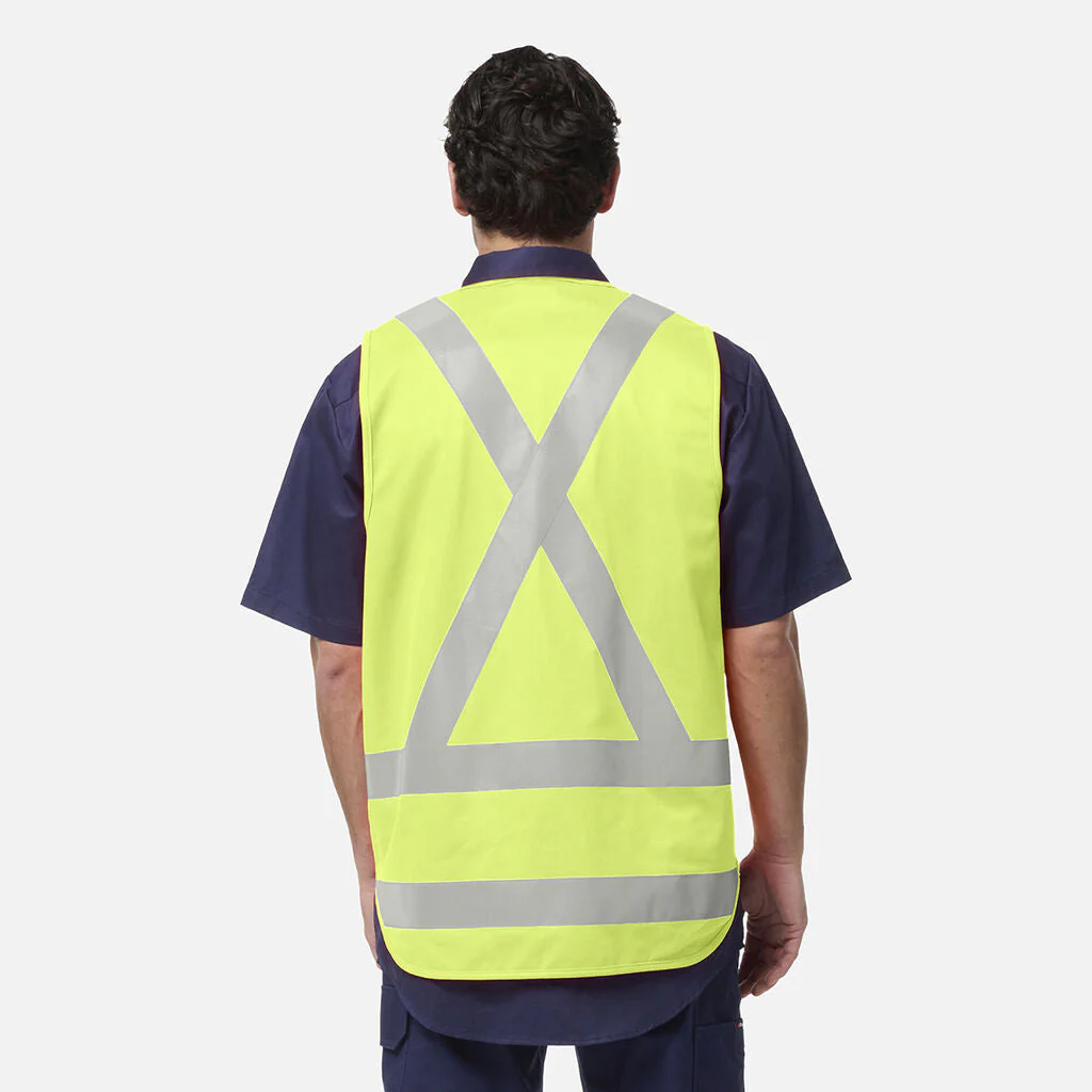King Gee Originals Hi Vis X Back Vest (K57006) - Image 8