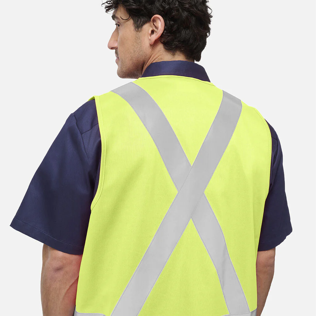 King Gee Originals Hi Vis X Back Vest (K57006) - Image 9