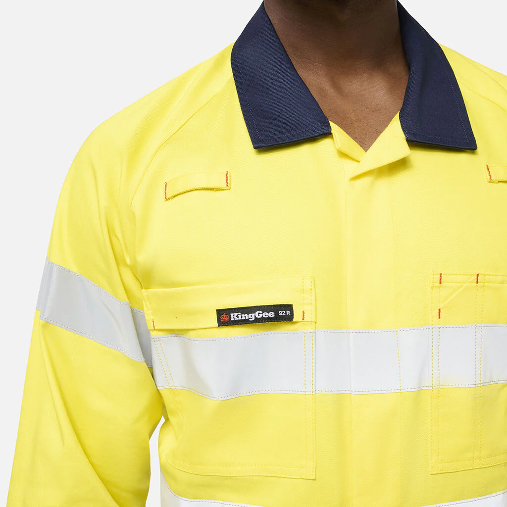 King Gee Originals Spliced Hi Vis Overall (K51008) - Image 12