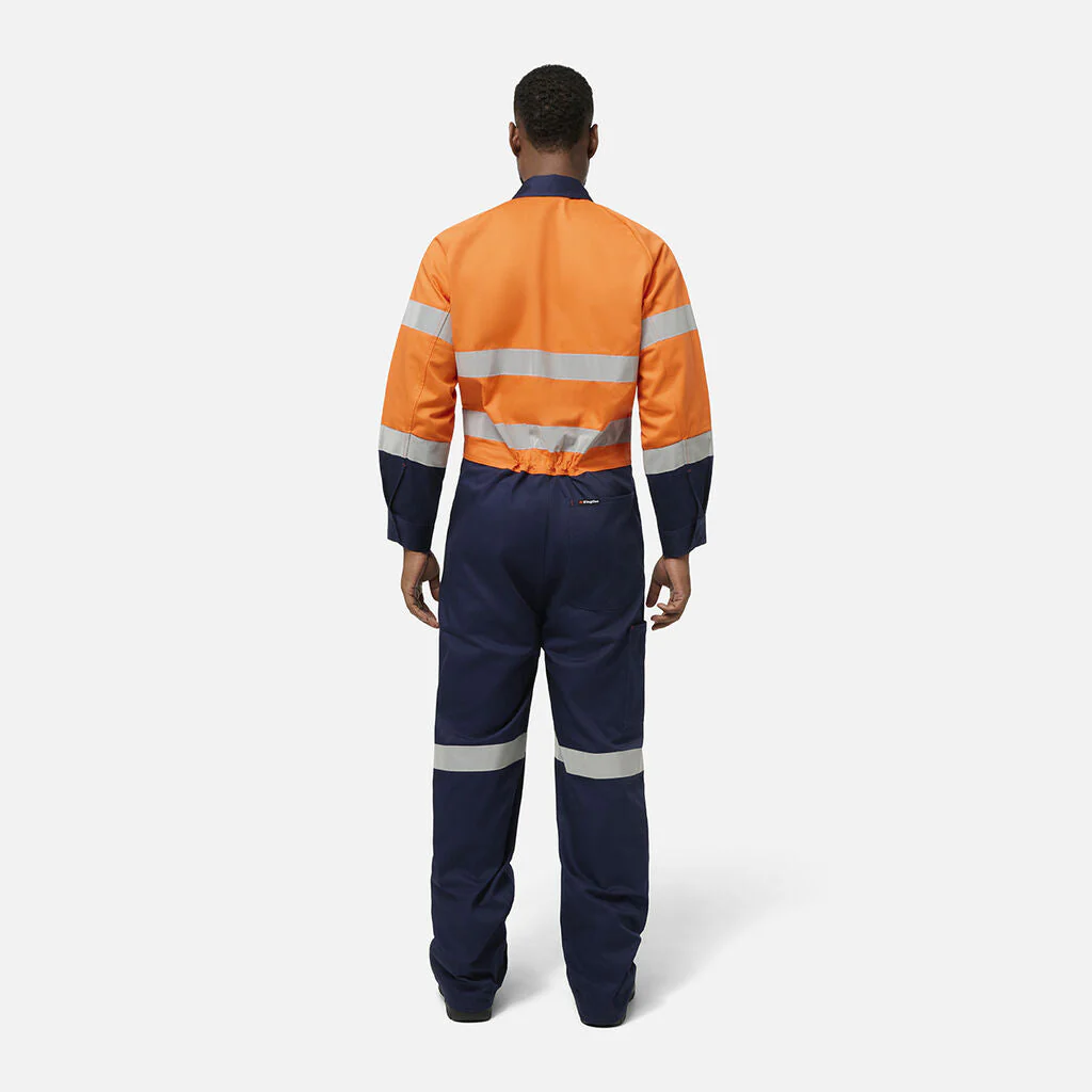 King Gee Originals Spliced Hi Vis Overall (K51008) - Image 3
