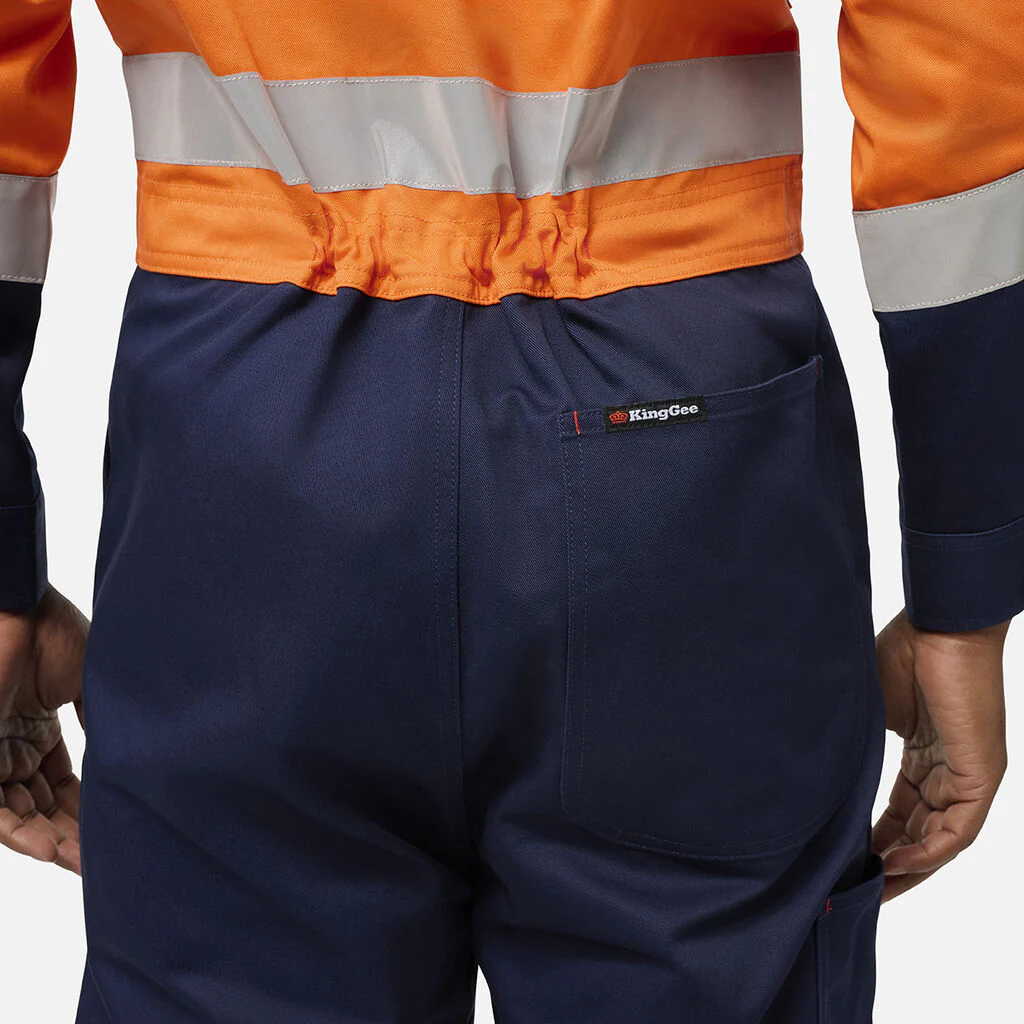King Gee Originals Spliced Hi Vis Overall (K51008) - Image 4