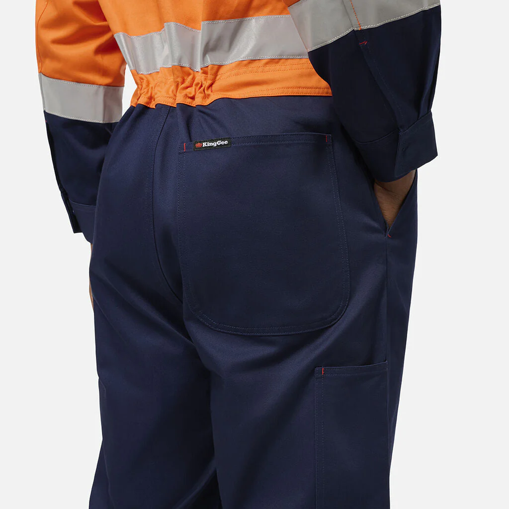 King Gee Originals Spliced Hi Vis Overall (K51008) - Image 5