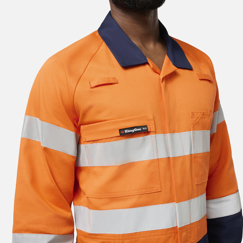 King Gee Originals Spliced Hi Vis Overall (K51008) - Image 7