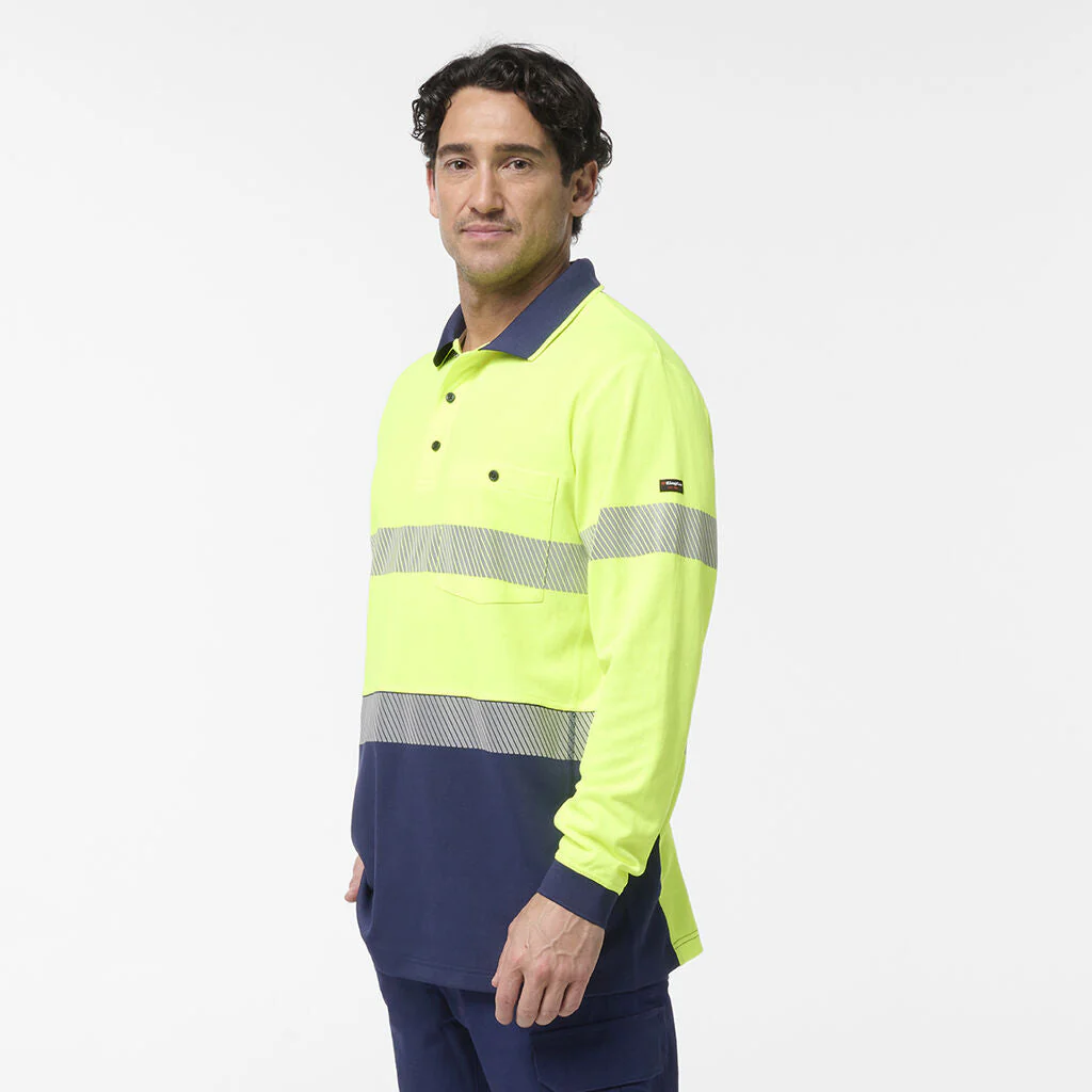 King Gee Originals Spliced Taped Cotton Back Polo (K54927) - Image 8