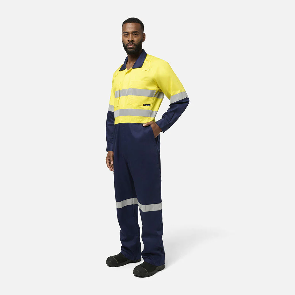 King Gee Originals Vented Spliced Hi-Vis Overall (K51006) - Image 10