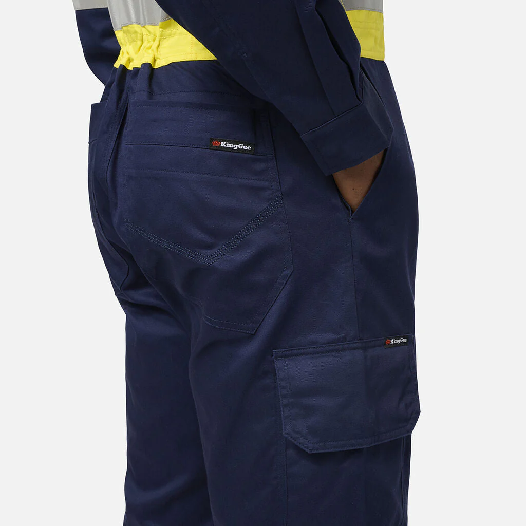 King Gee Originals Vented Spliced Hi-Vis Overall (K51006) - Image 14