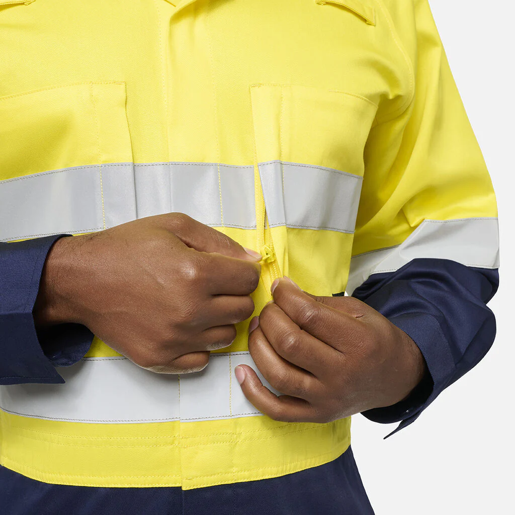 King Gee Originals Vented Spliced Hi-Vis Overall (K51006) - Image 16