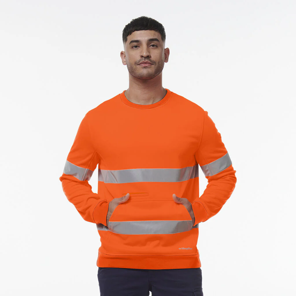 King Gee Reflective Crew Neck Fleece (K55059) - Image 4