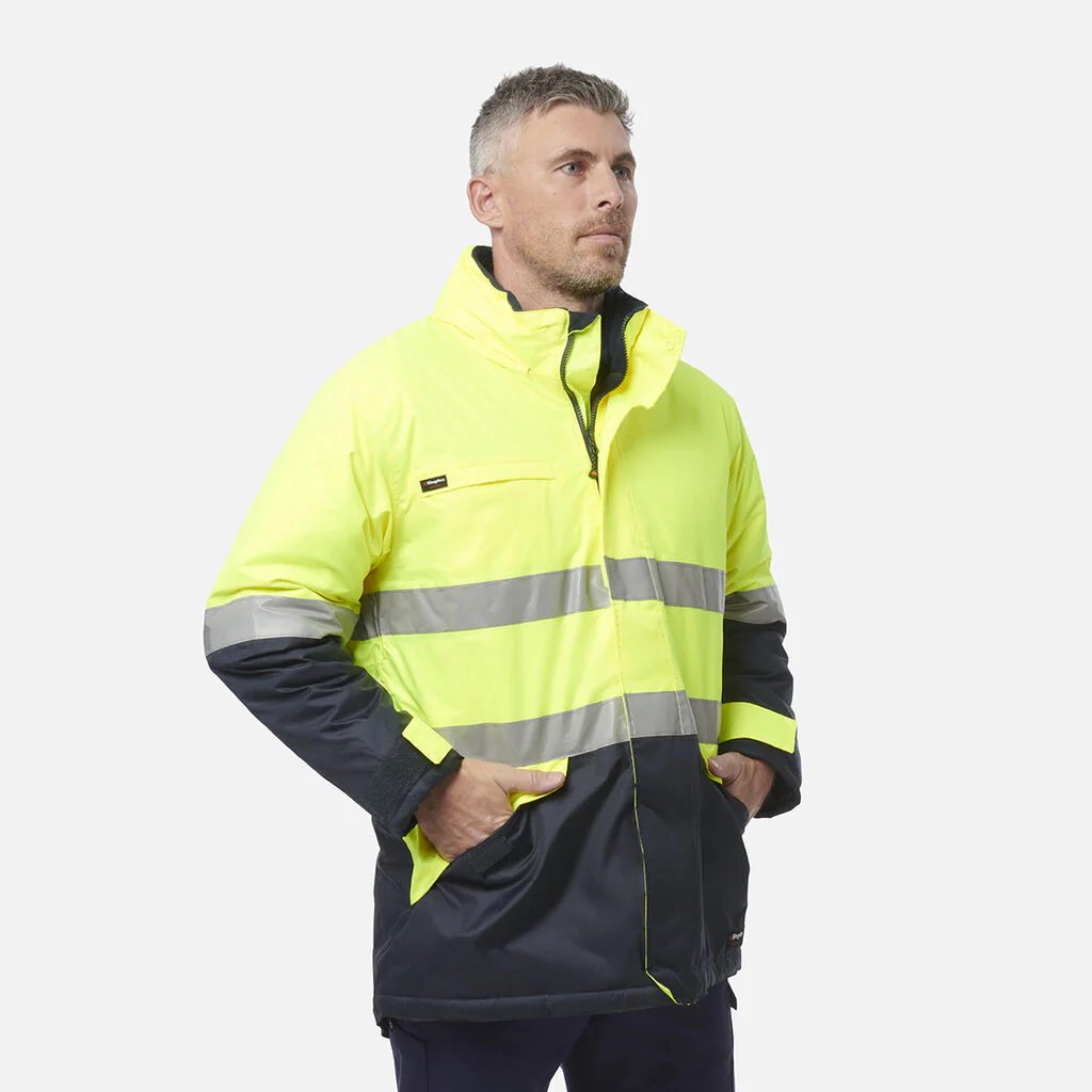 King Gee Hi-Vis Reflective Waterproof Insulated Jacket (K55010) - Image 6