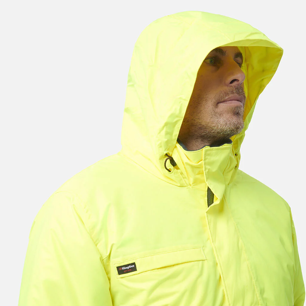 King Gee Hi-Vis Reflective Waterproof Insulated Jacket (K55010) - Image 8