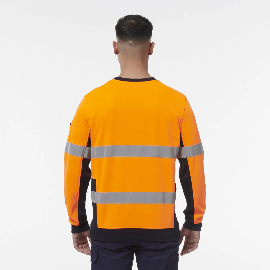King Gee Reflective Spliced Crew Neck Fleece (K55058) - Image 5