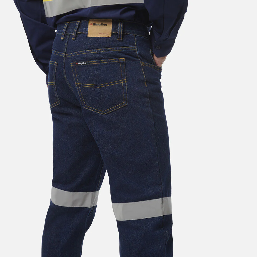 King Gee Reflective Denim Work Jeans (K53030) - Image 4