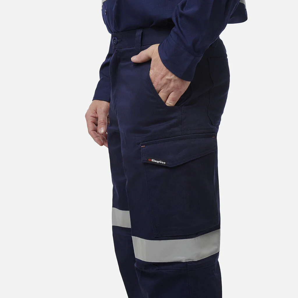 King Gee Workcool 1 Reflective Cargo Work Pants (K53800) - Image 7