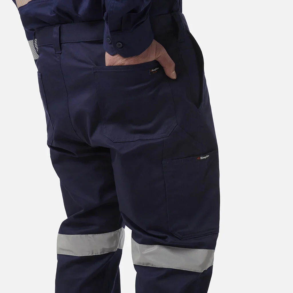 King Gee Originals Stretch Reflective BIomotion Cargo Work Pants (K53018) - Image 6