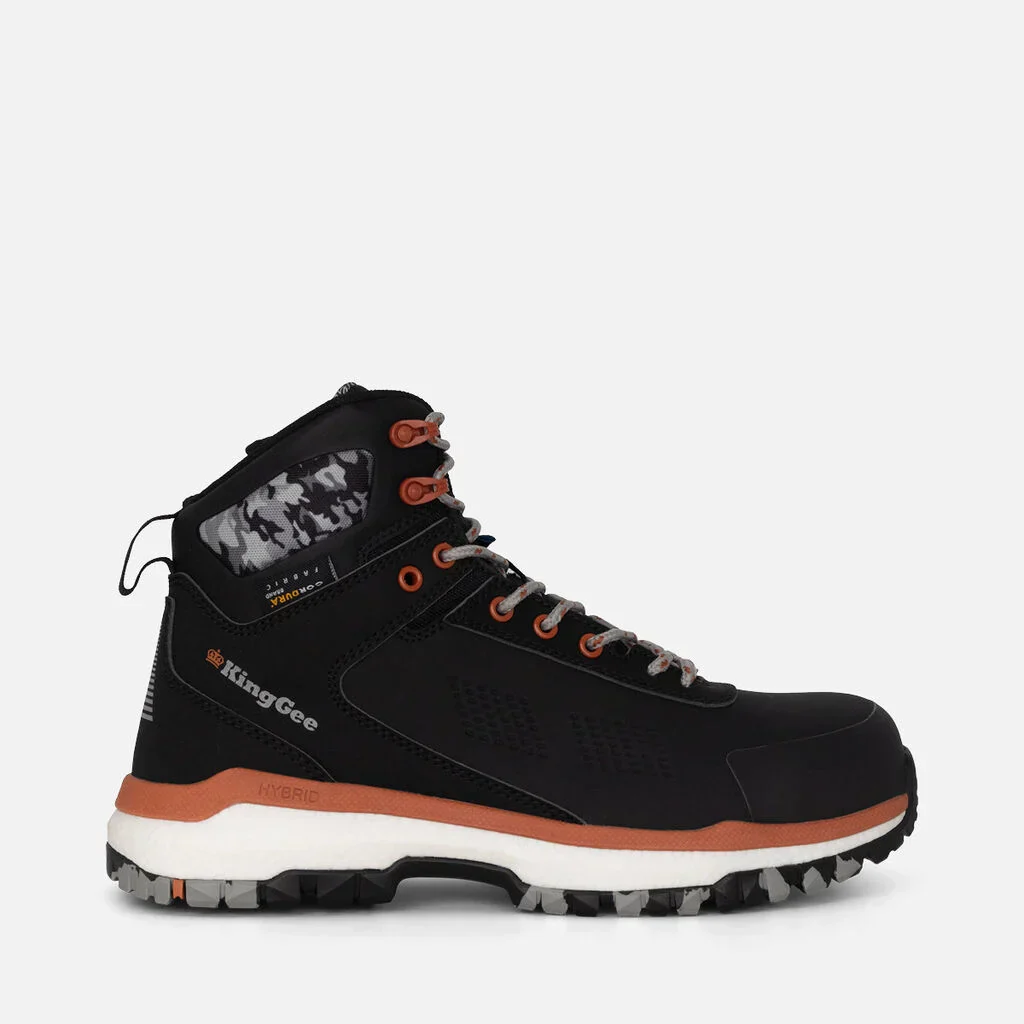 King Gee Terra Firma Hybrid Zip/Lace Composite Toe Work Boots (K27951) - Image 4