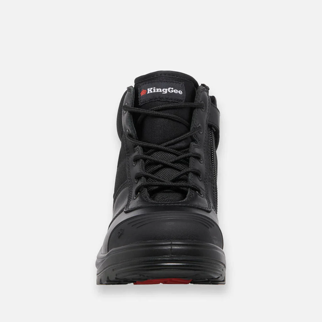 King Gee Tradie Zip/Lace Steel Cap Safety Work Boots (K27150) - Image 8