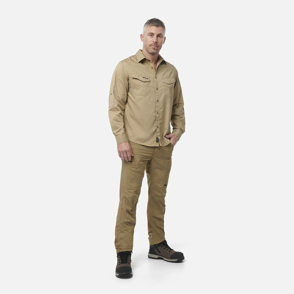 King Gee Tradies Lightweight Cotton Drill Long Sleeve Work Shirt (K14350) - Image 10