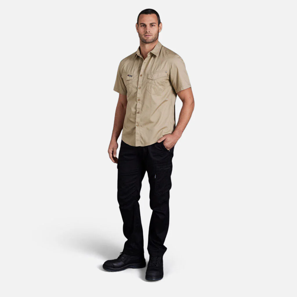 King Gee Tradies Lightweight Cotton Drill Short Sleeve Work Shirt (K14355) - Image 11