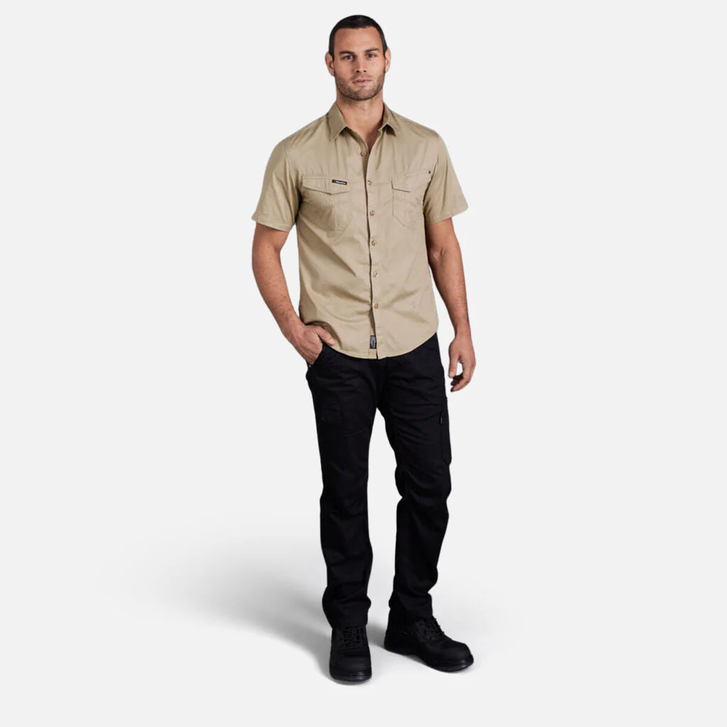 King Gee Tradies Lightweight Cotton Drill Short Sleeve Work Shirt (K14355) - Image 12