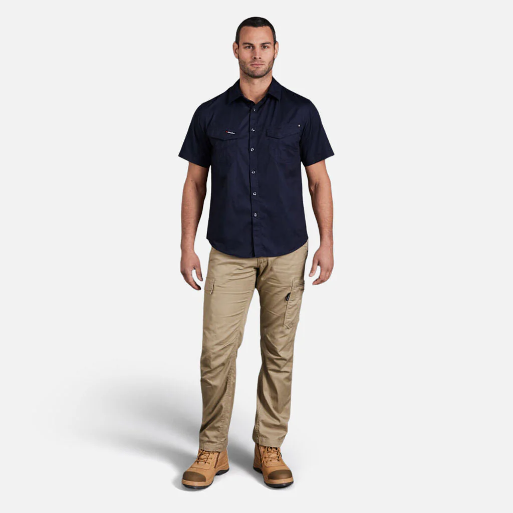 King Gee Tradies Lightweight Cotton Drill Short Sleeve Work Shirt (K14355) - Image 17