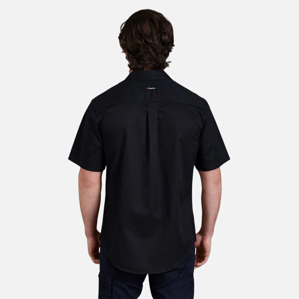 King Gee Tradies Lightweight Cotton Drill Short Sleeve Work Shirt (K14355) - Image 3