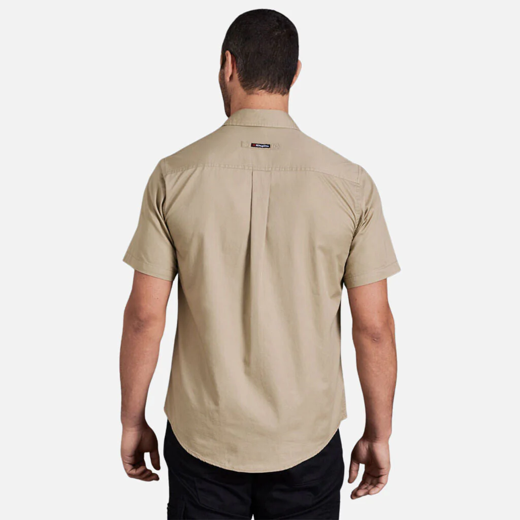 King Gee Tradies Lightweight Cotton Drill Short Sleeve Work Shirt (K14355) - Image 8