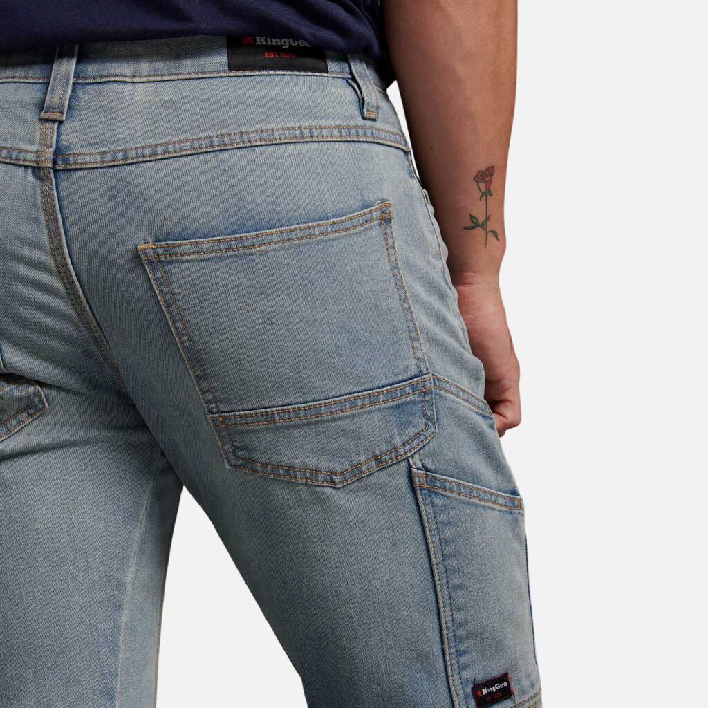 King Gee Urban Coolmax Slim Stretch Denim Work Jeans (K13006) - Image 19