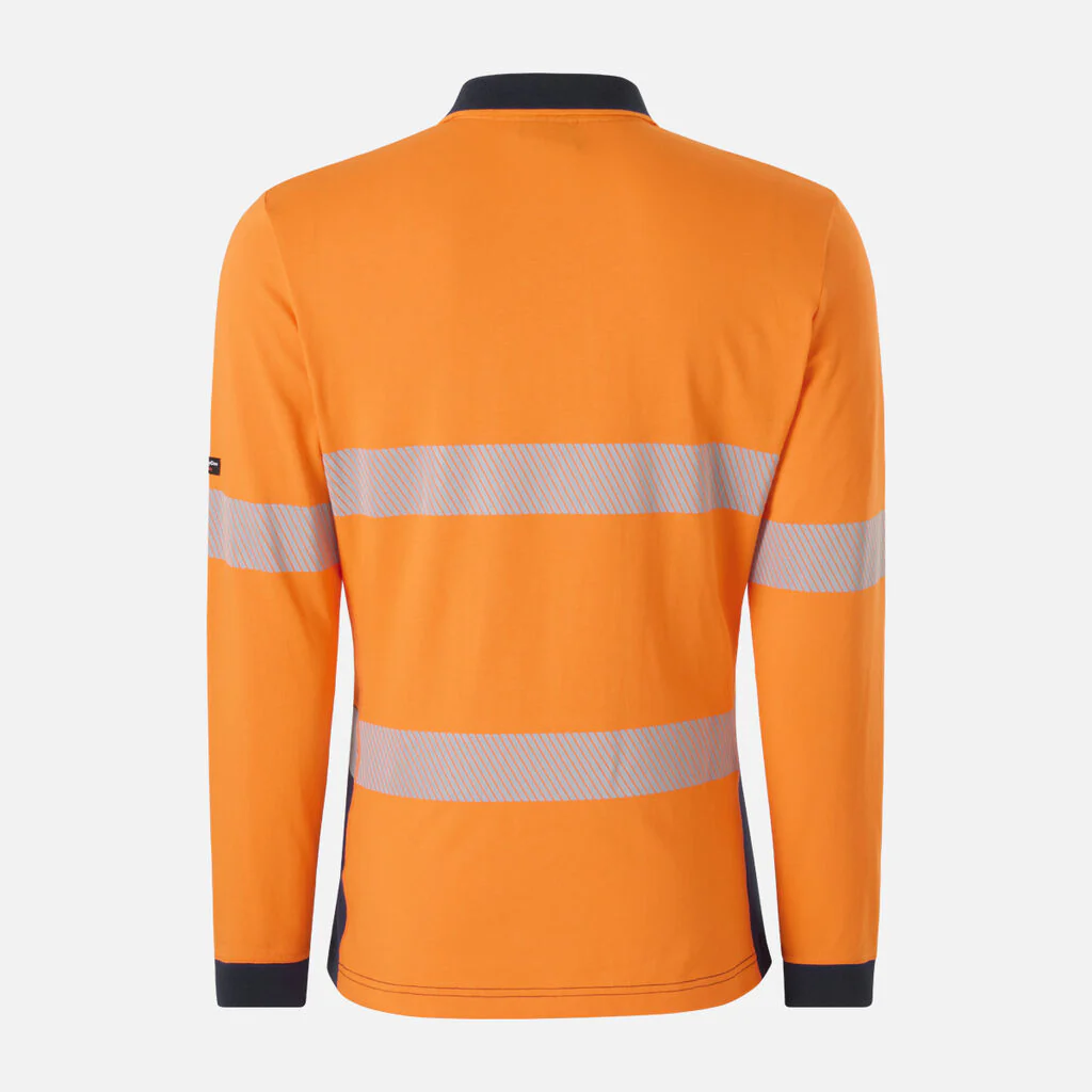 King Gee Women's Originals Hi-Vis Spliced Taped Cotton Polo (K44248) - Image 3