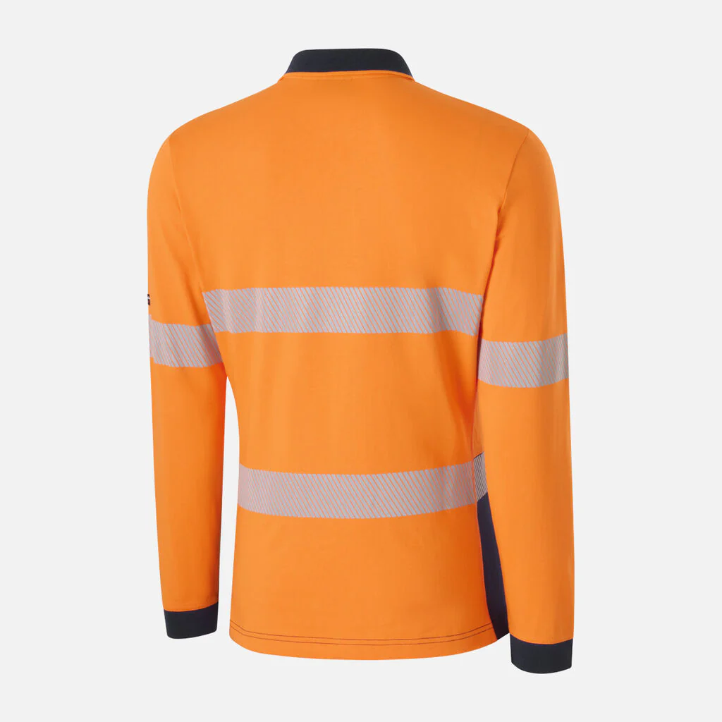 King Gee Women's Originals Hi-Vis Spliced Taped Cotton Polo (K44248) - Image 4