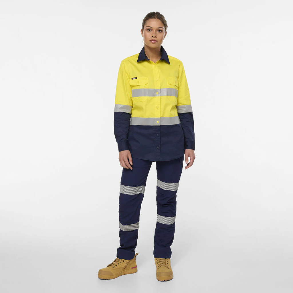 King Gee Women's Originals Spliced Drill Shirt (K44244) - Image 6